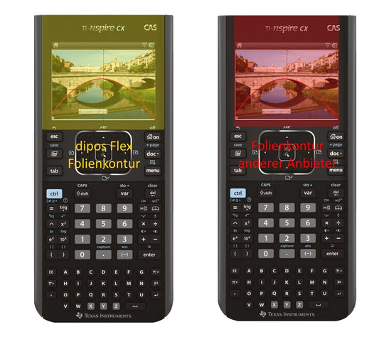 2x Full Cover Screen Protector for Texas Instruments TI Nspire CX Taschenrechner