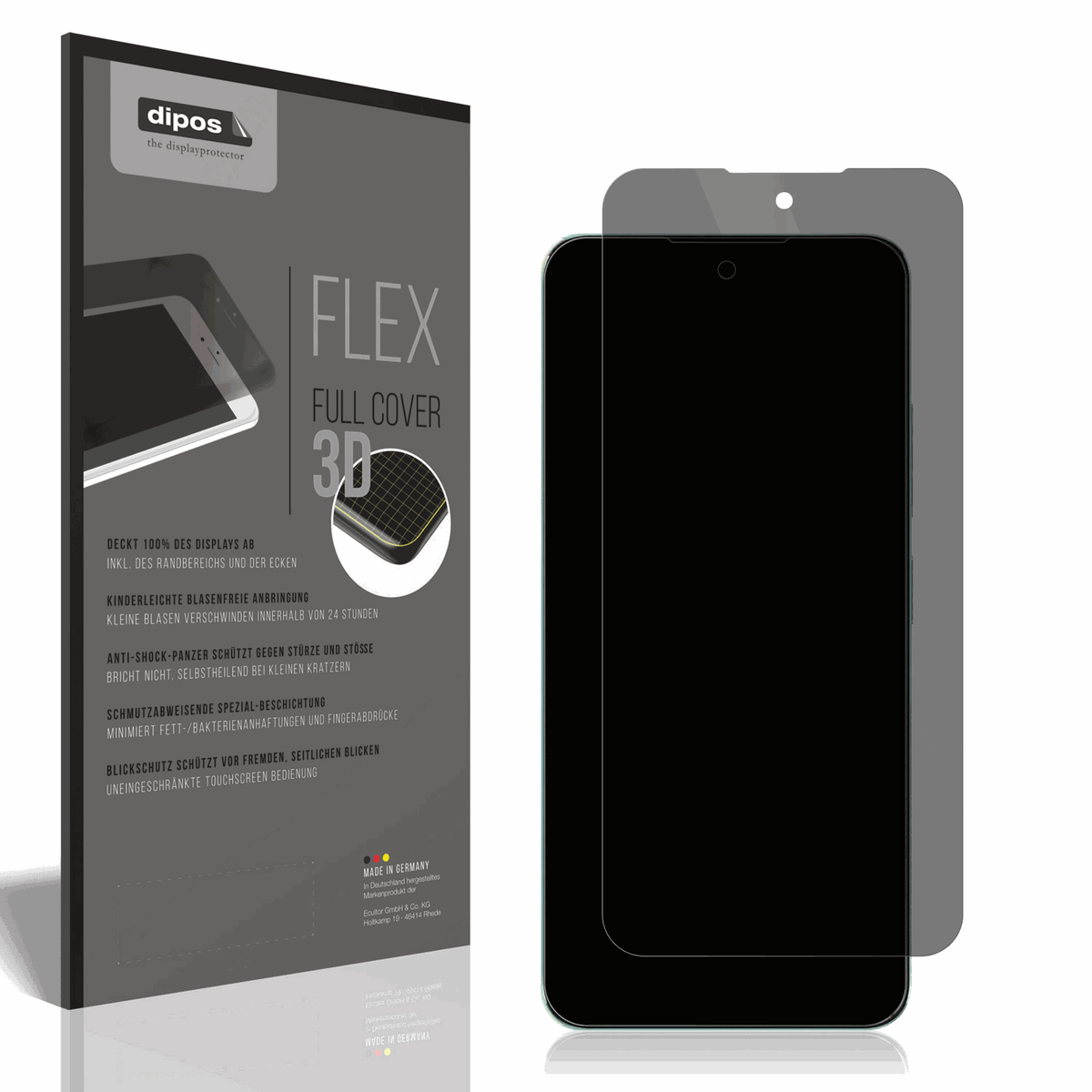 Full Cover Privacy Film for Oukitel C58 Pro Screen Protector Anti-Shock