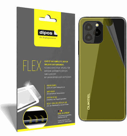 2x Screen Protector for Oukitel C21 Pro back Protective Film covers 100% dipos