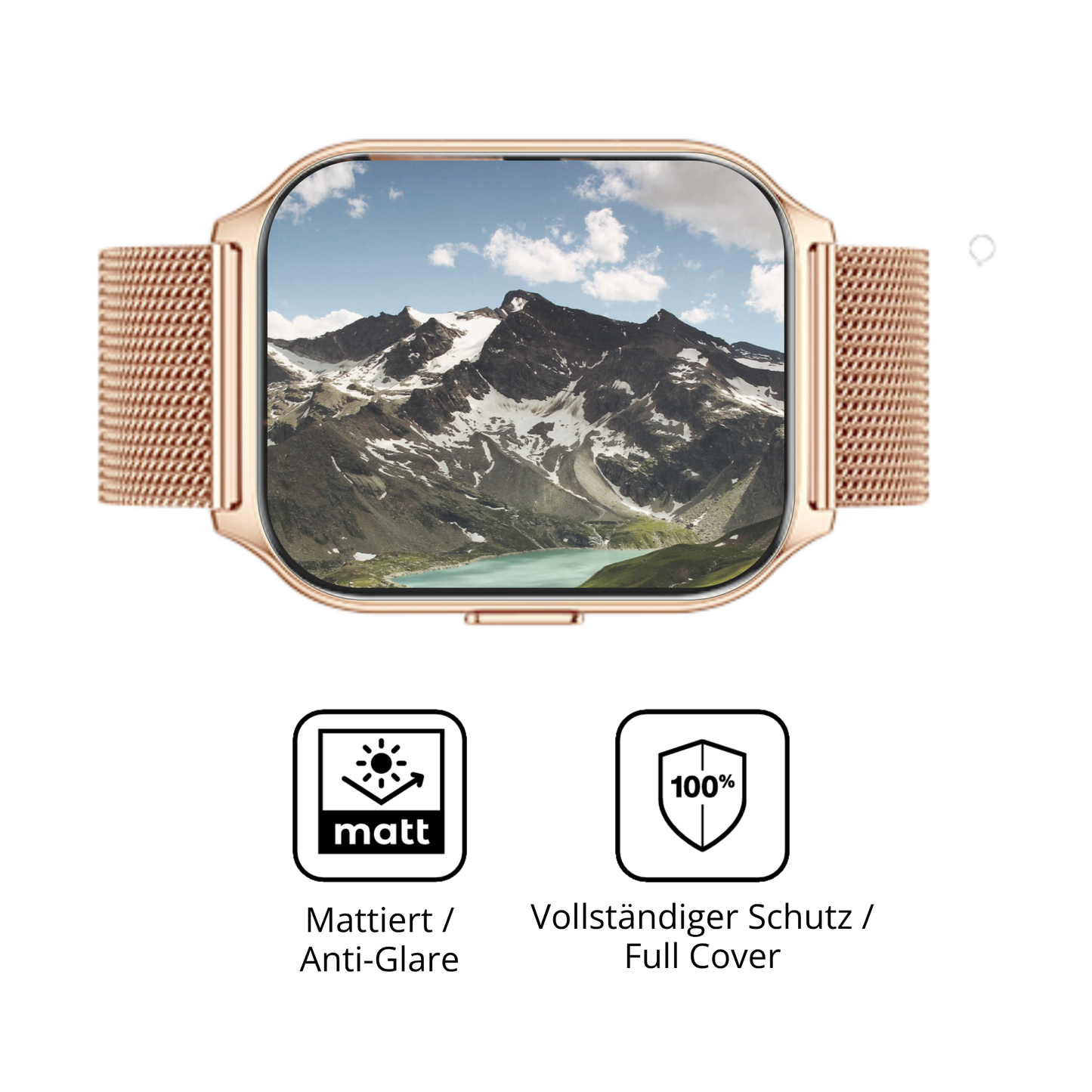 Flexible TPU-Folie passend zugeschnitten für APAUK Smartwatch 2.01 Zoll, vollständige Abdeckung
