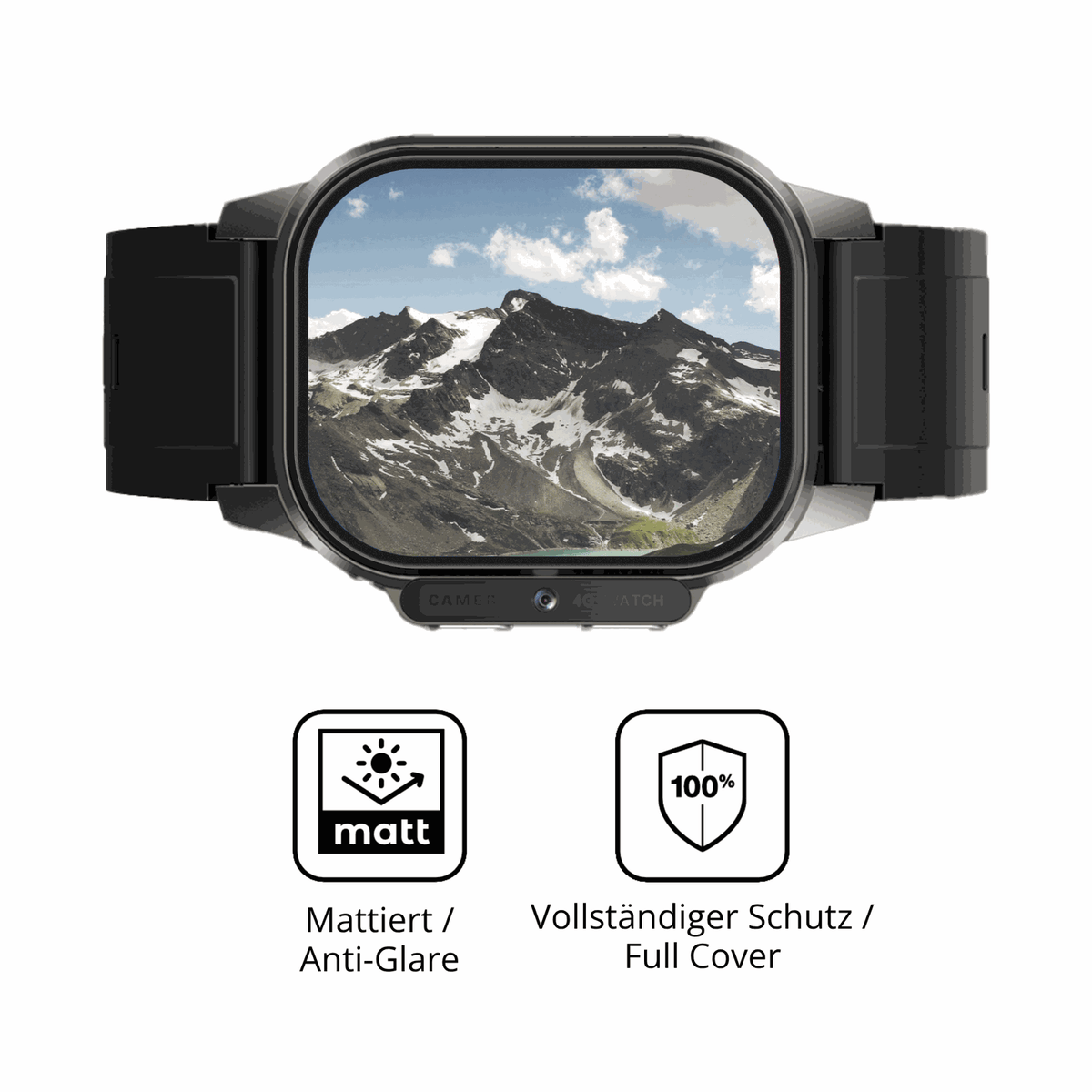 Flexible TPU-Folie passend zugeschnitten für Domino Watch DM62, vollständige Abdeckung