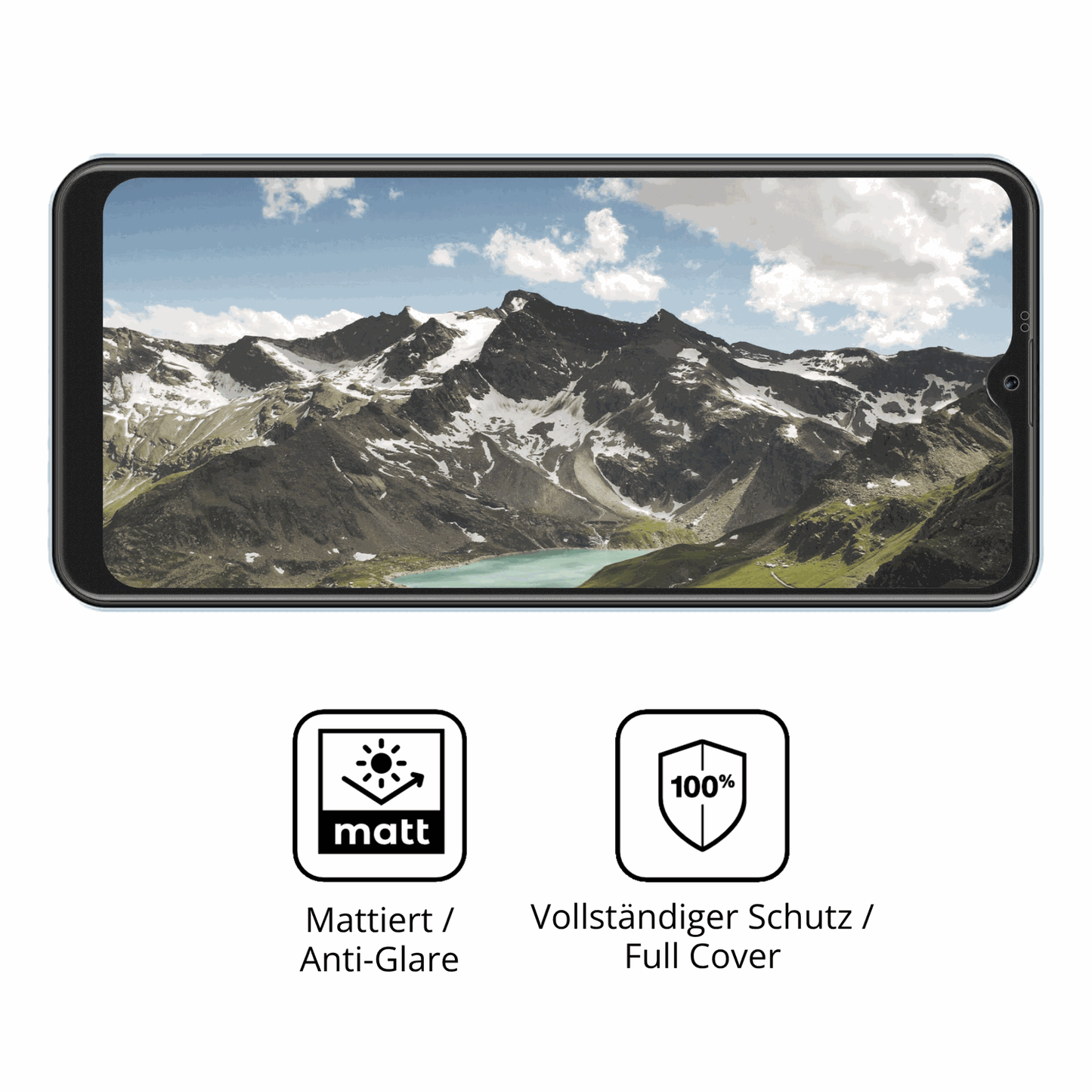 Flexible TPU-Folie passend zugeschnitten für invens Note TK02, vollständige Abdeckung
