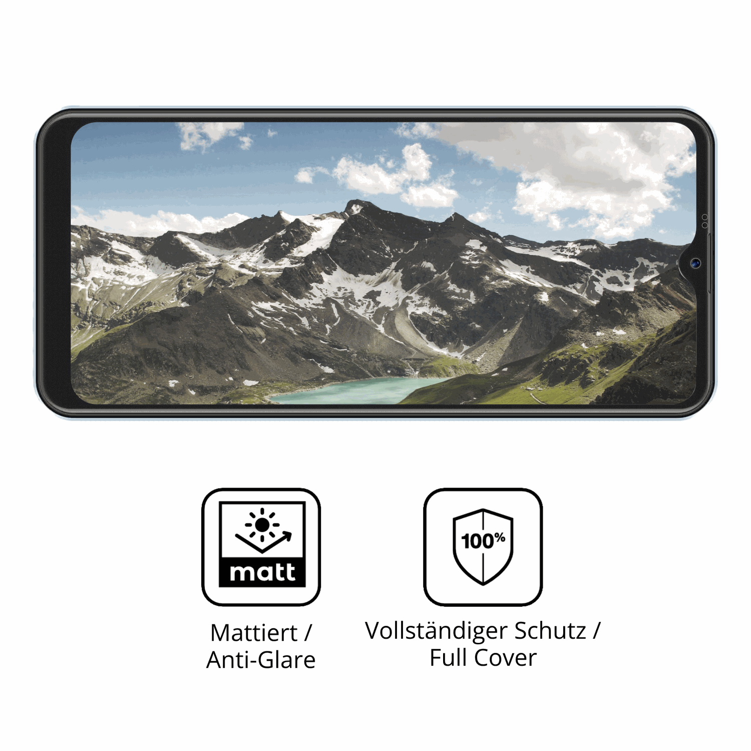 Flexible TPU-Folie passend zugeschnitten für invens Note TK02, vollständige Abdeckung