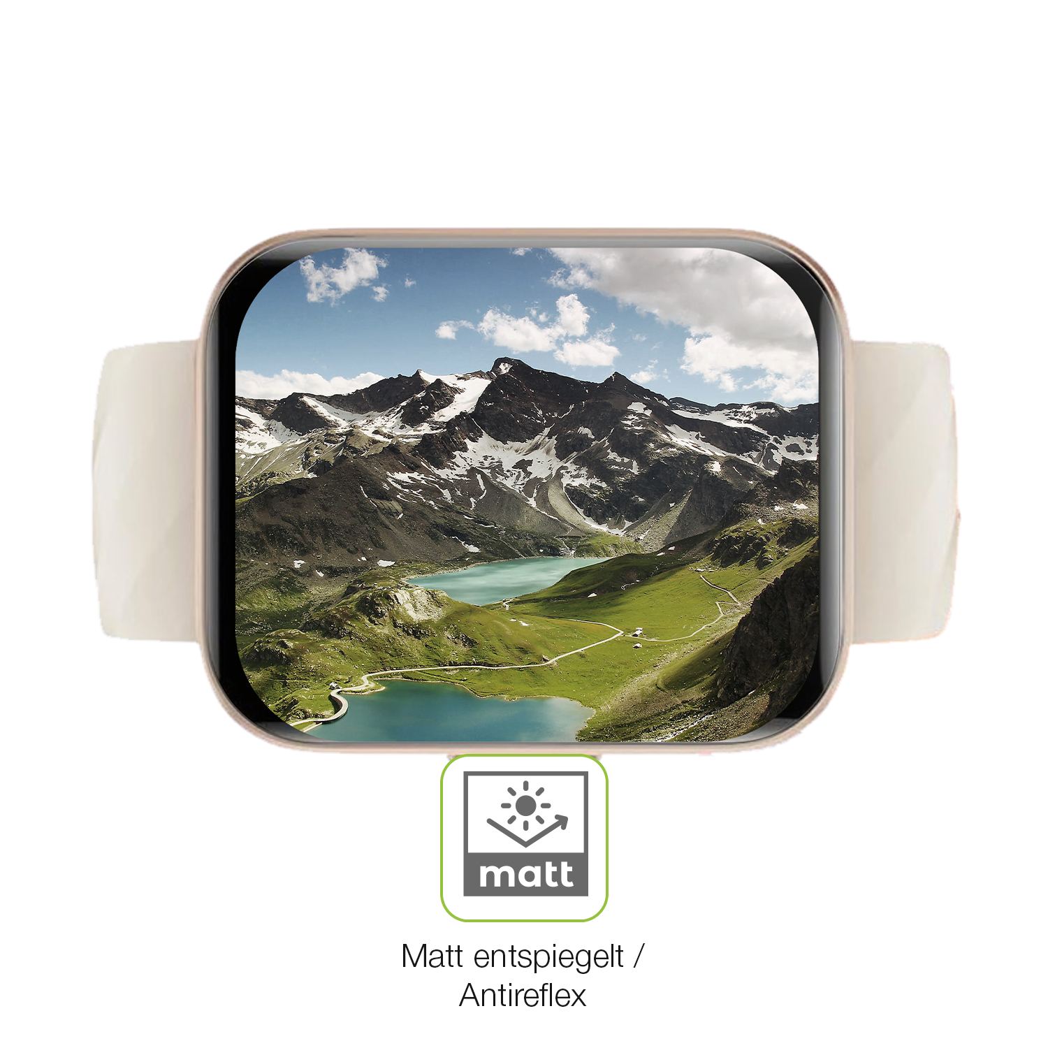 Flexible TPU-Folie passend zugeschnitten für Mutoy Smartwatch 1.69 Zoll, vollständige Abdeckung