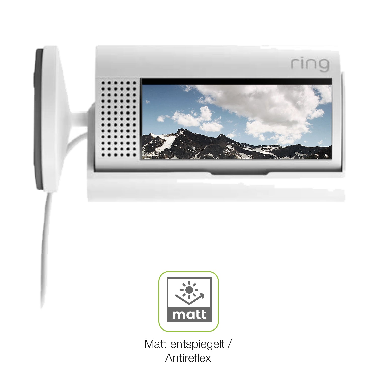 Flexible TPU-Folie passend zugeschnitten für Ring Indoor Camera 2. Gen, vollständige Abdeckung