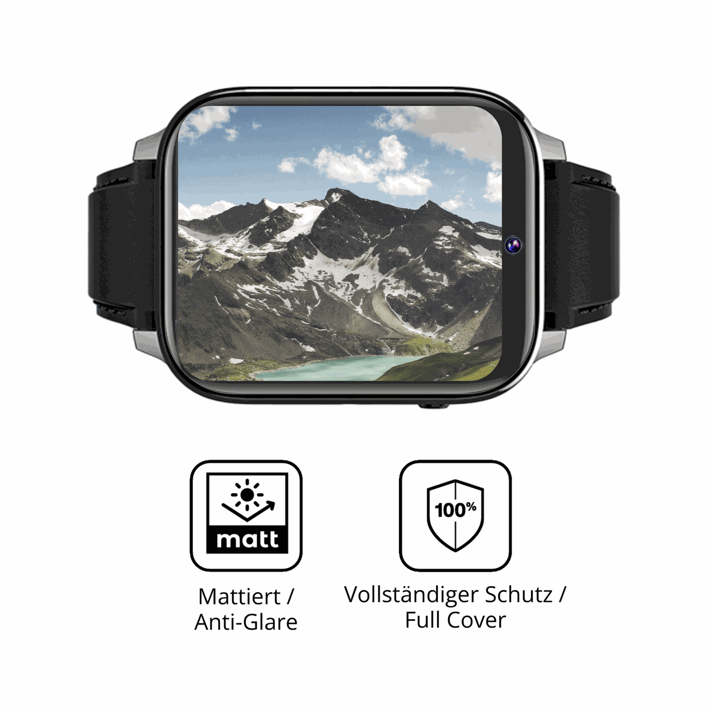 Flexible TPU-Folie passend zugeschnitten für Rogbid Z10 Smartwatch, vollständige Abdeckung