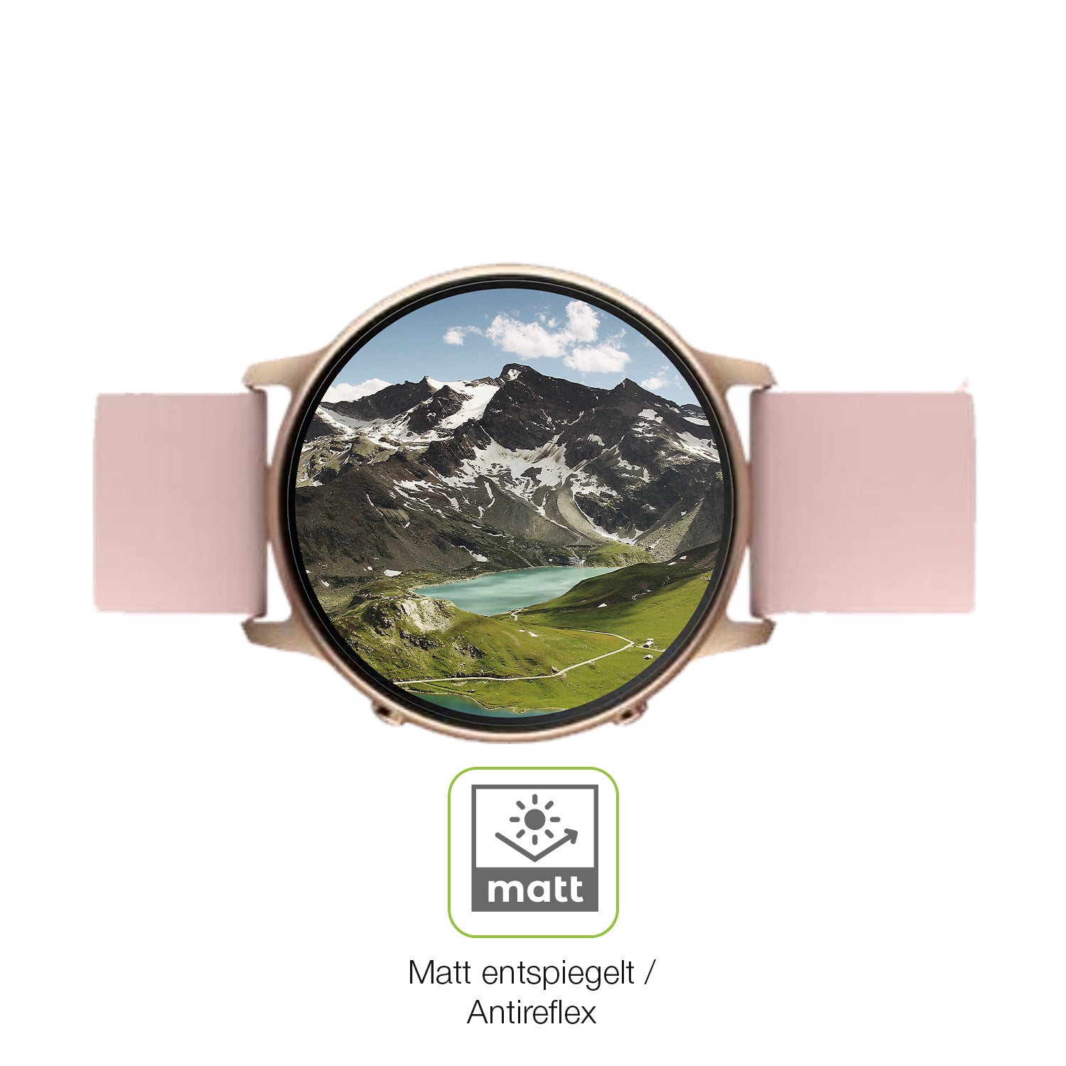 Flexible TPU-Folie passend zugeschnitten für Tuyoma Smartwatch LW36, vollständige Abdeckung