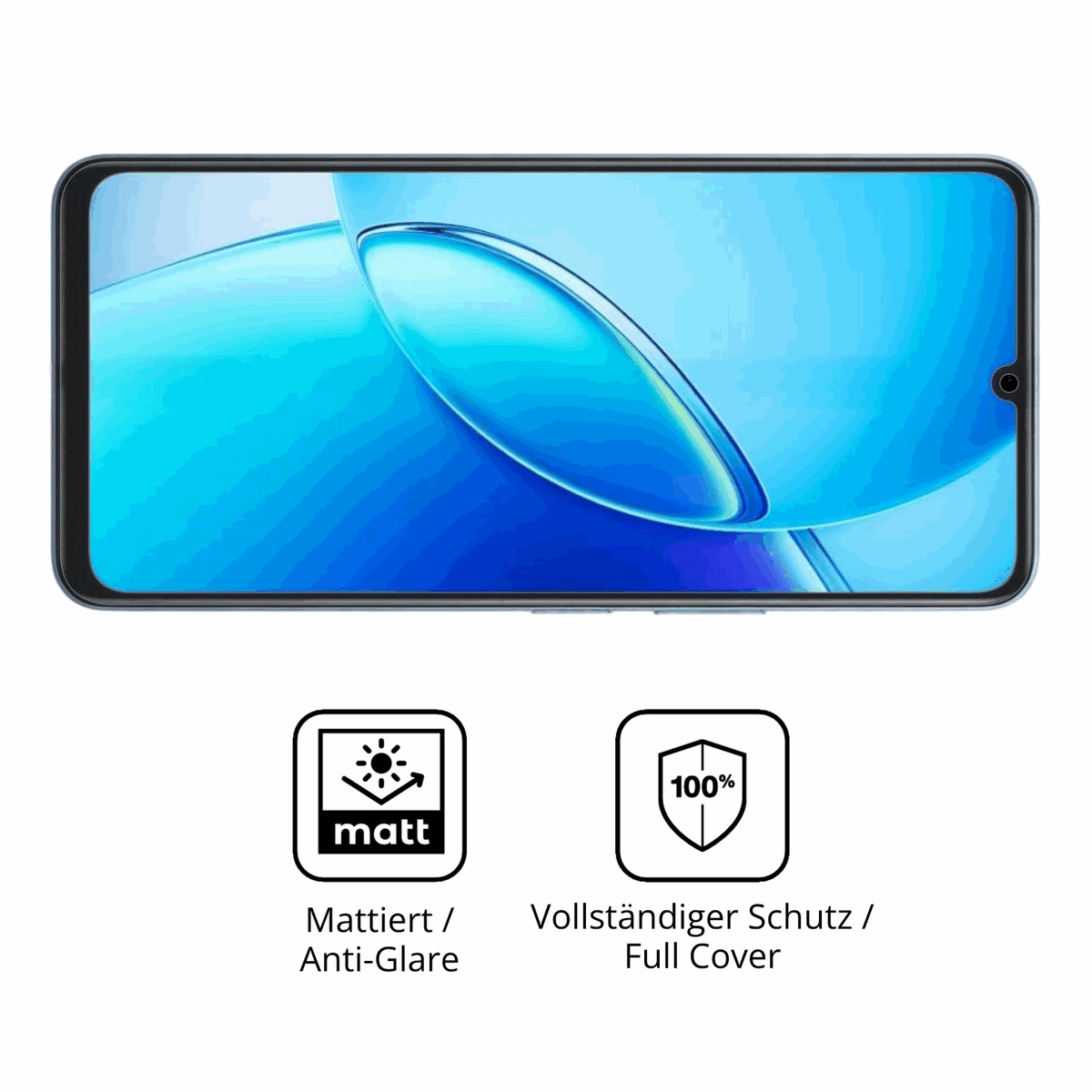 Flexible TPU-Folie passend zugeschnitten für Vivo Y60, vollständige Abdeckung