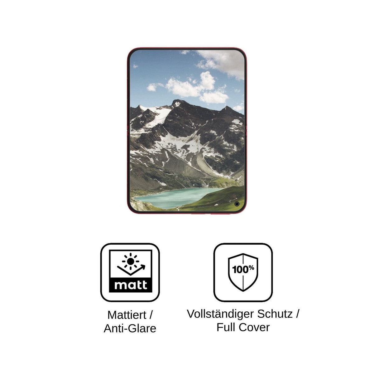 2x Full Cover matte Film for Xiaomi 18 Fold Inside Screen Protector Anti-Shock