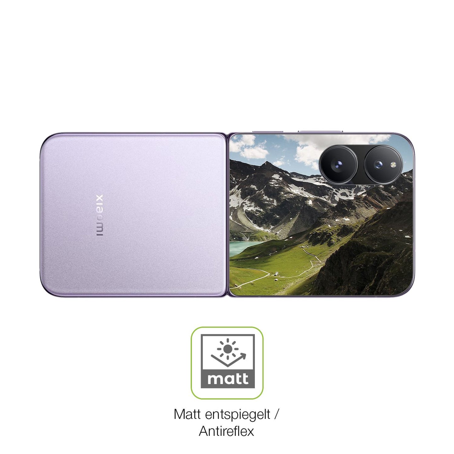 Flexible TPU-Folie passend zugeschnitten für Xiaomi Mix Flip 2 Außenseite, vollständige Abdeckung