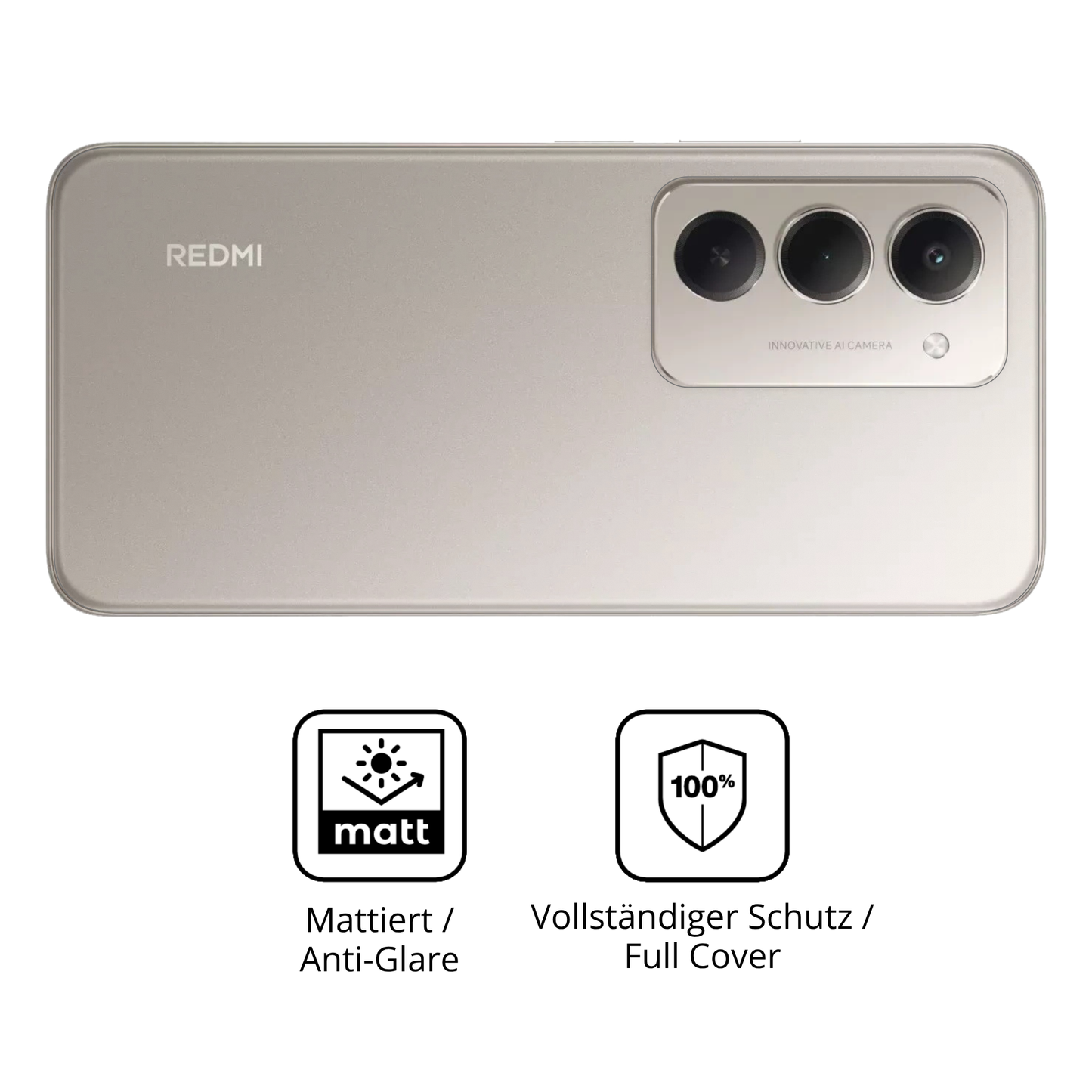 Flexible TPU-Folie passend zugeschnitten f�r Xiaomi Redmi 15 4G R�ckseite, vollst�ndige Abdeckung