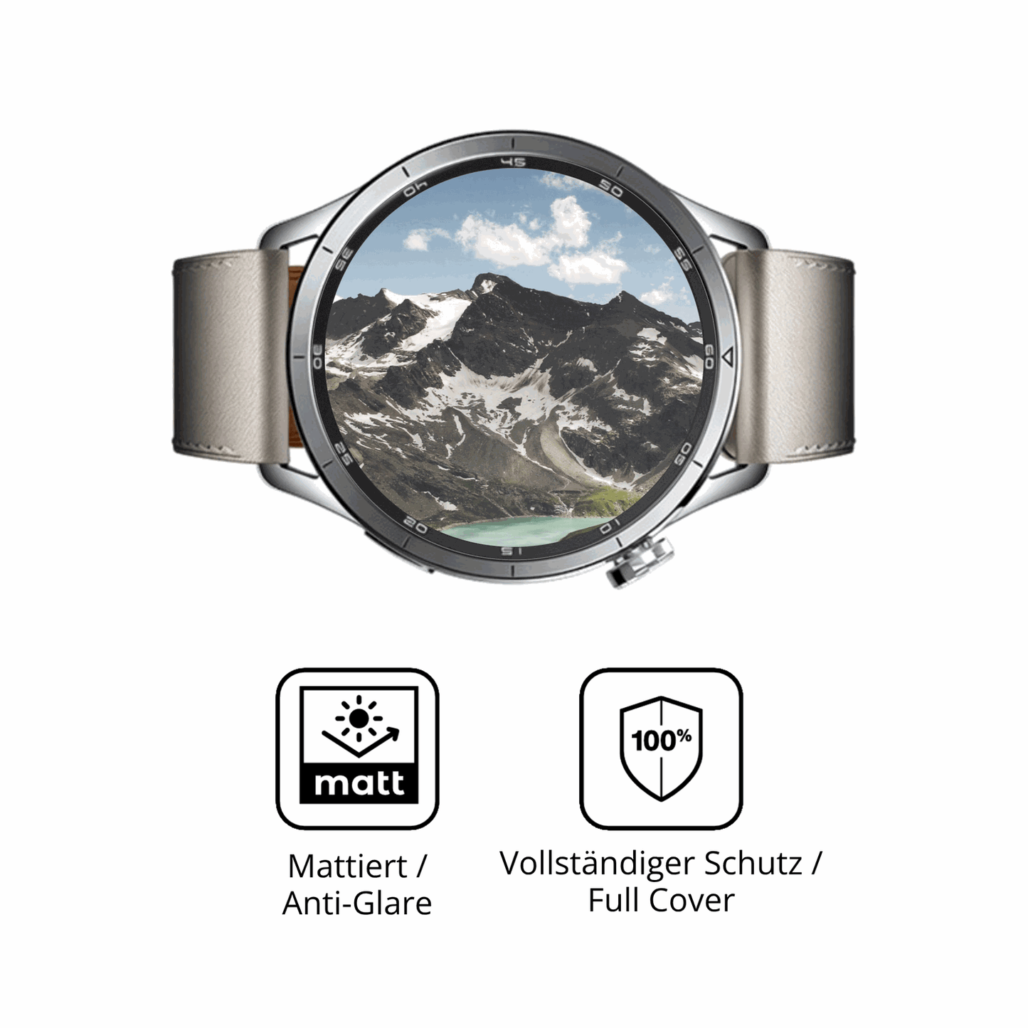 Flexible TPU-Folie passend zugeschnitten für Xiaomi Watch S5, vollständige Abdeckung