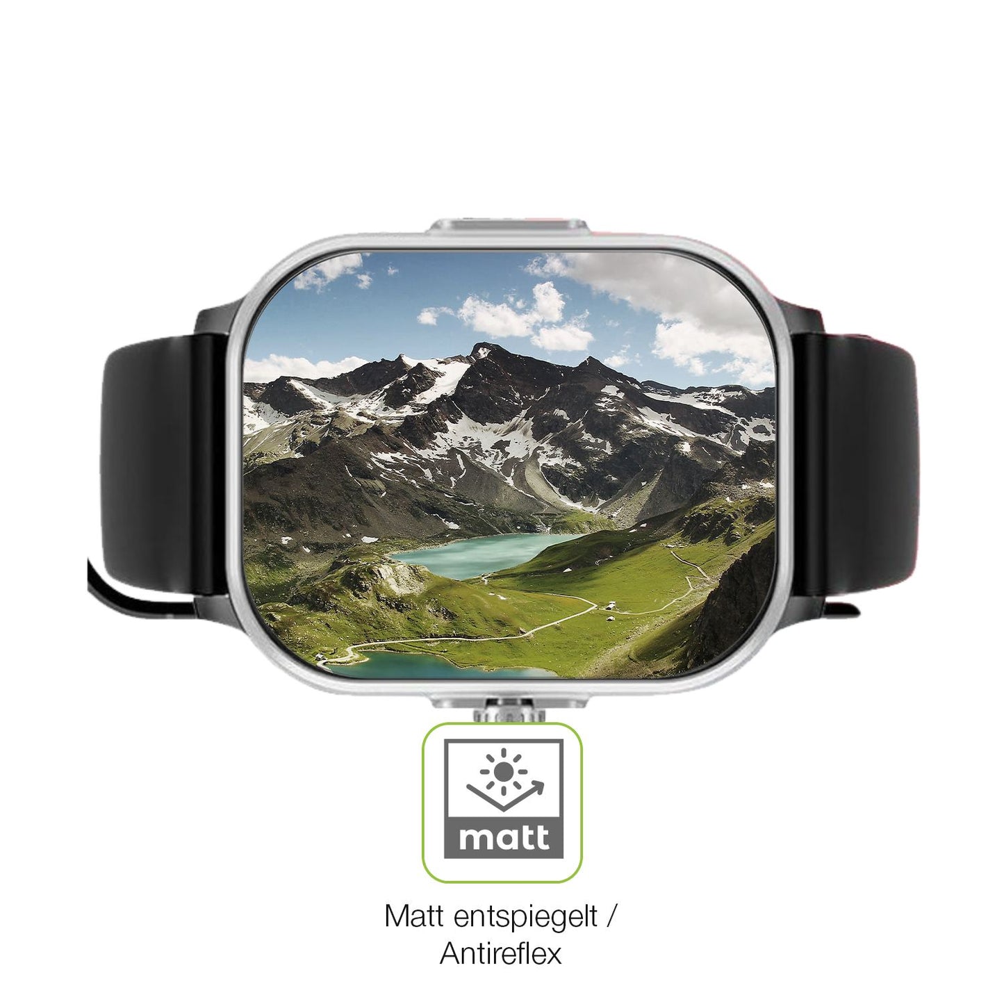 Flexible TPU-Folie passend zugeschnitten für YYKY Smartwatch 1.72 Zoll, vollständige Abdeckung