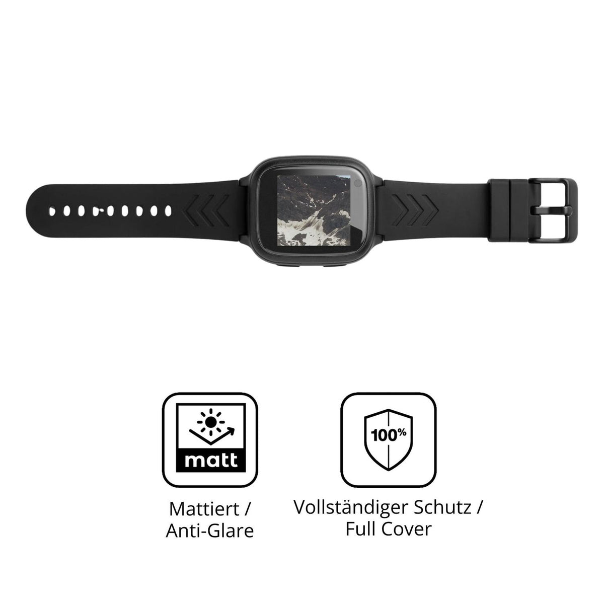 Flexible TPU-Folie passend zugeschnitten für Zonaro BW-BLK-001, vollständige Abdeckung