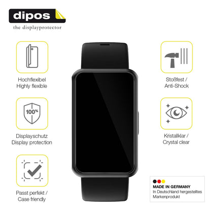 Dünne und klare Folie passend zugeschnitten für Asmoda Fitnesstracker 1,47 Zoll
