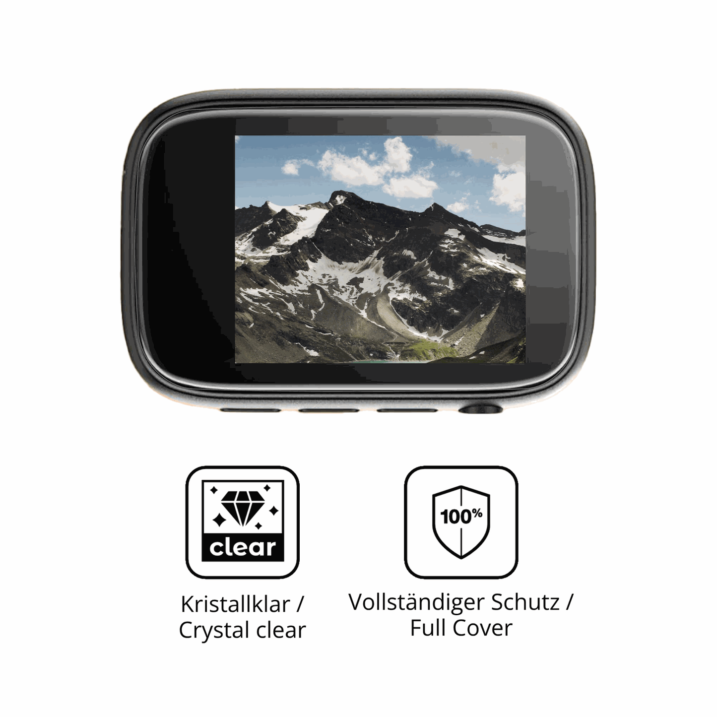 Dünne und klare Folie passend zugeschnitten für colorcool A3 MP3-Player