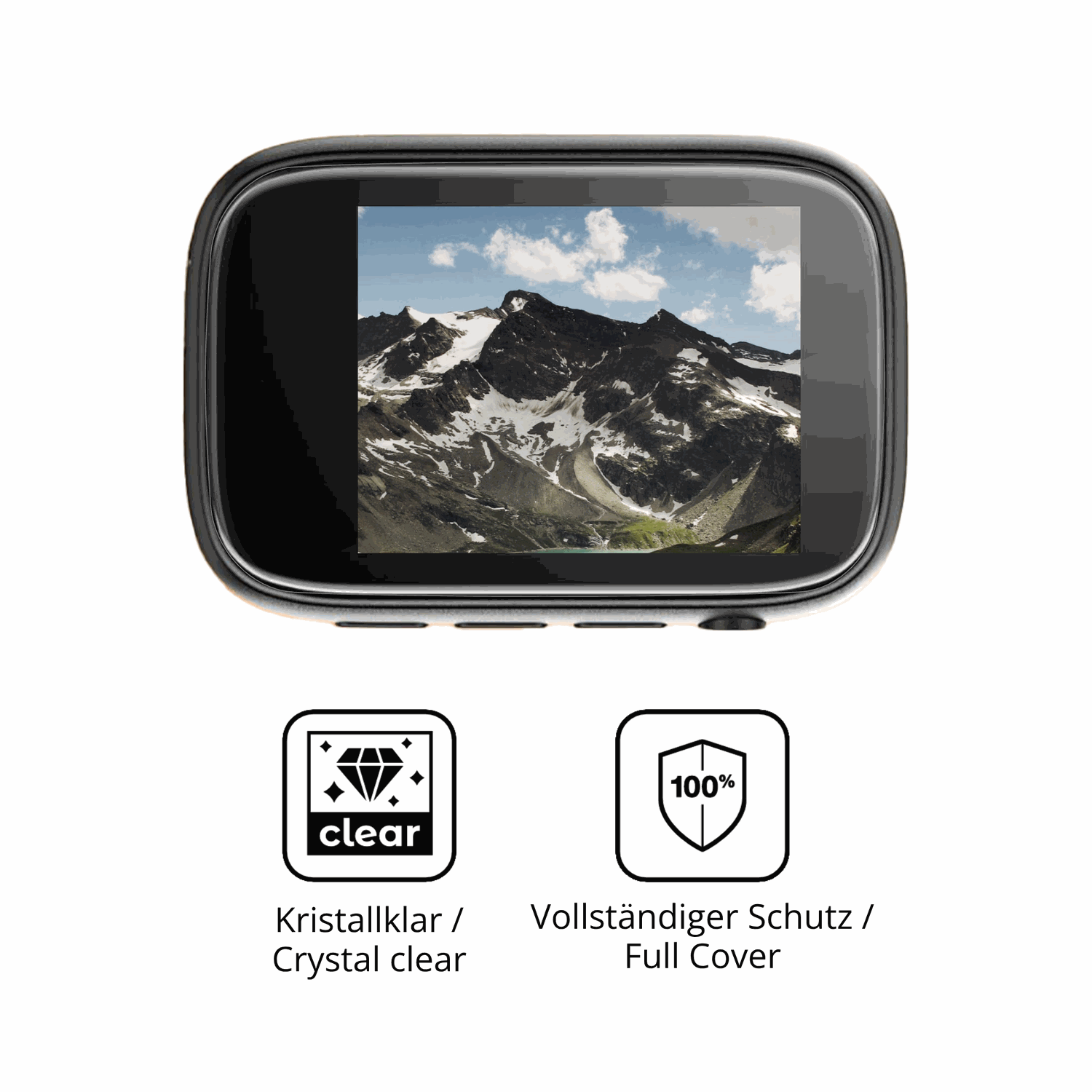 Dünne und klare Folie passend zugeschnitten für colorcool A3 MP3-Player