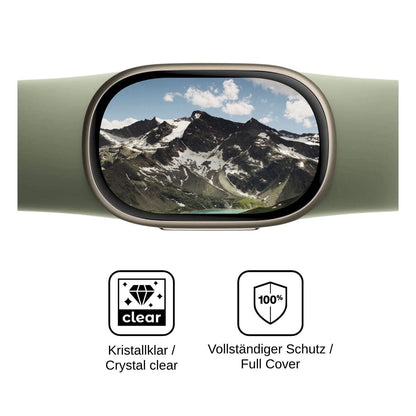 2x Screen Protector for Google FitBit Edge Protective Film covers 100% dipos Flex