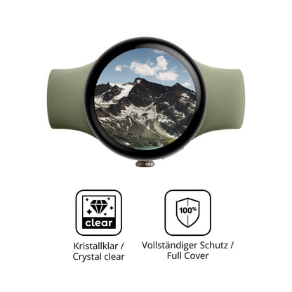Dünne und klare Folie passend zugeschnitten für Google Pixel Watch 5 45mm