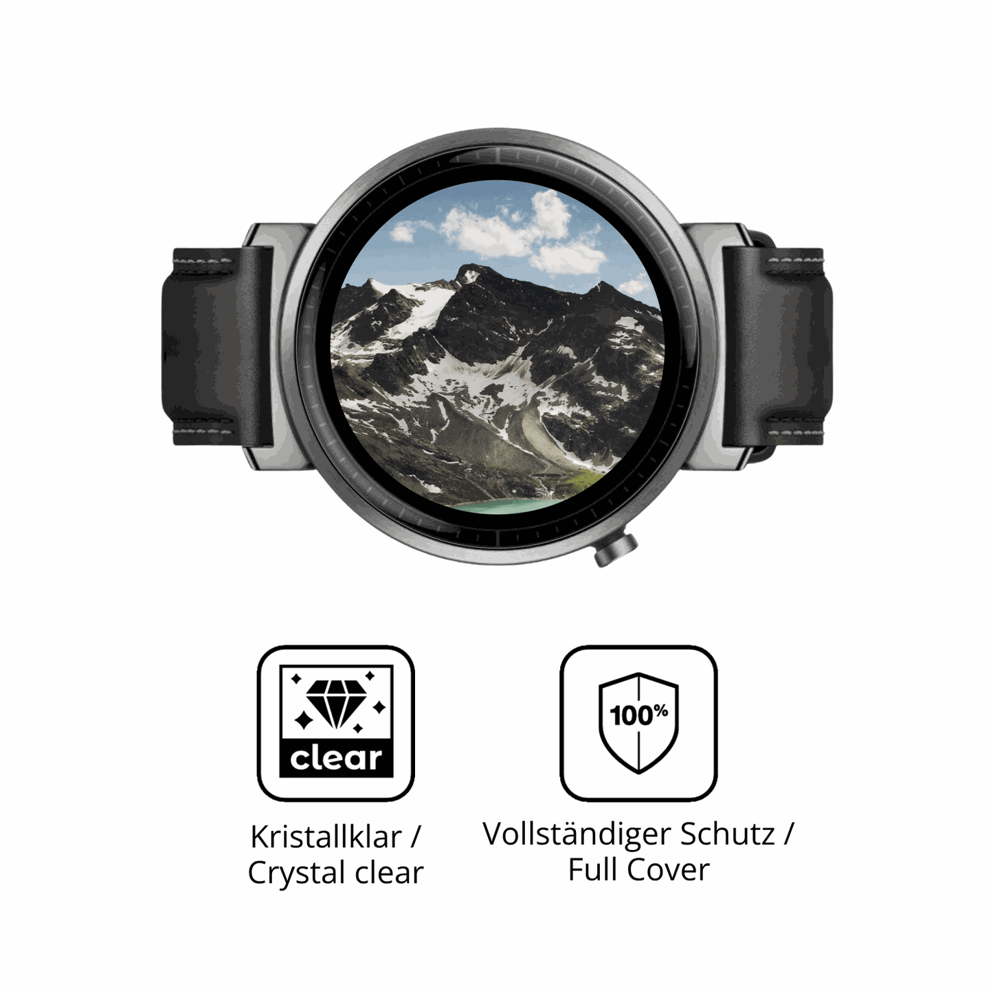 D�nne und klare Folie passend zugeschnitten f�r Honor Watch GS 5