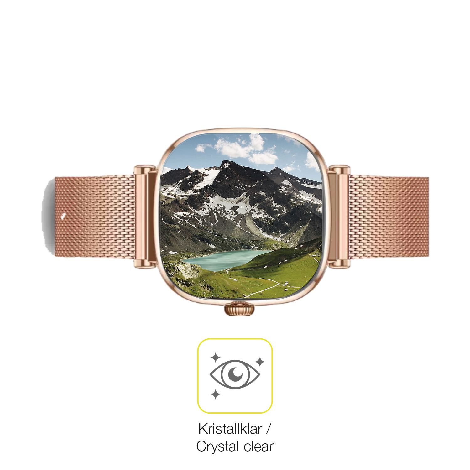 Dünne und klare Folie passend zugeschnitten für KSIX Iria Smartwatch 1.7 Zoll