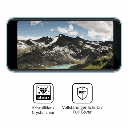 D�nne und klare Folie passend zugeschnitten f�r Logicom Five Pro 32