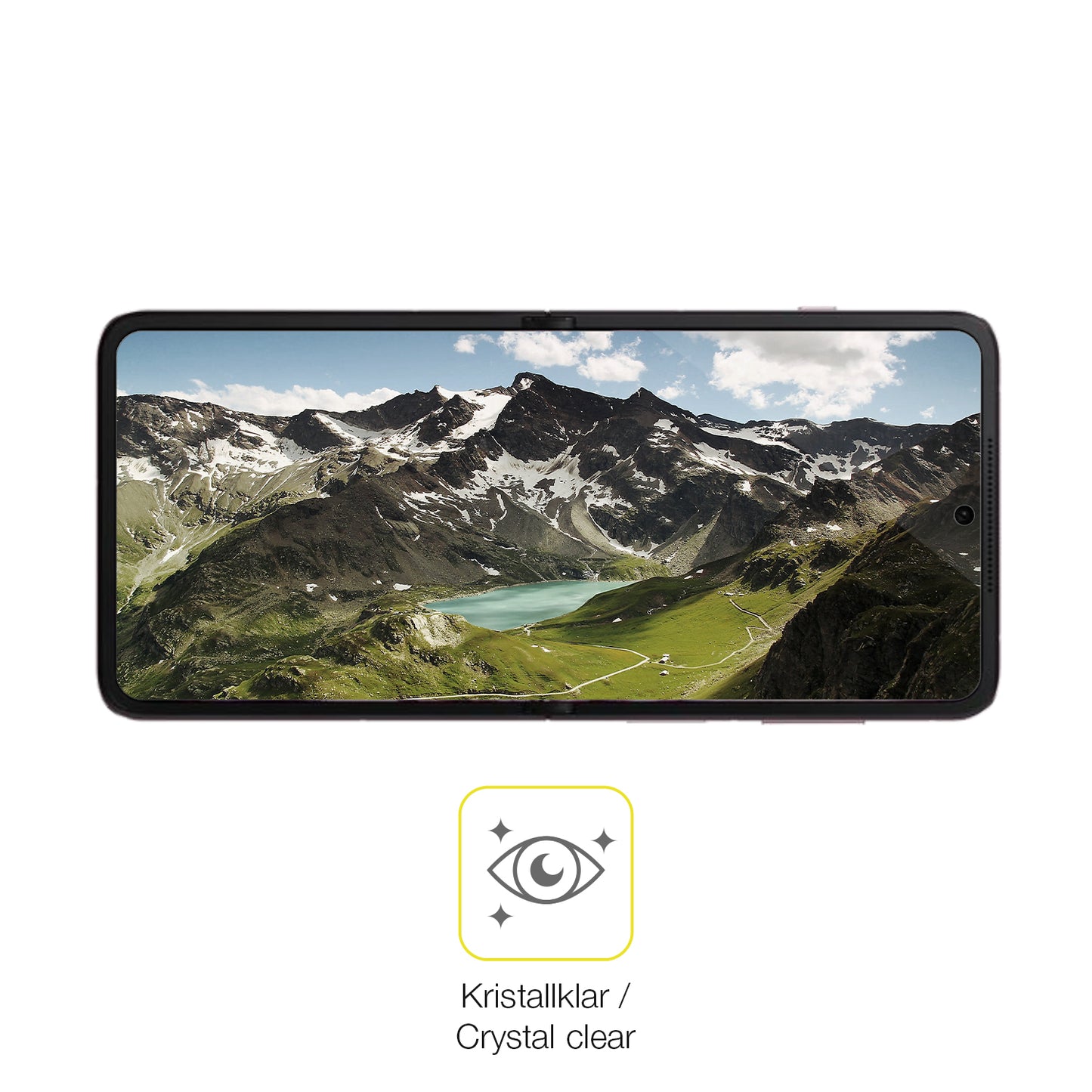 Dünne und klare Folie passend zugeschnitten für Oppo Find N3 Flip Innenseite