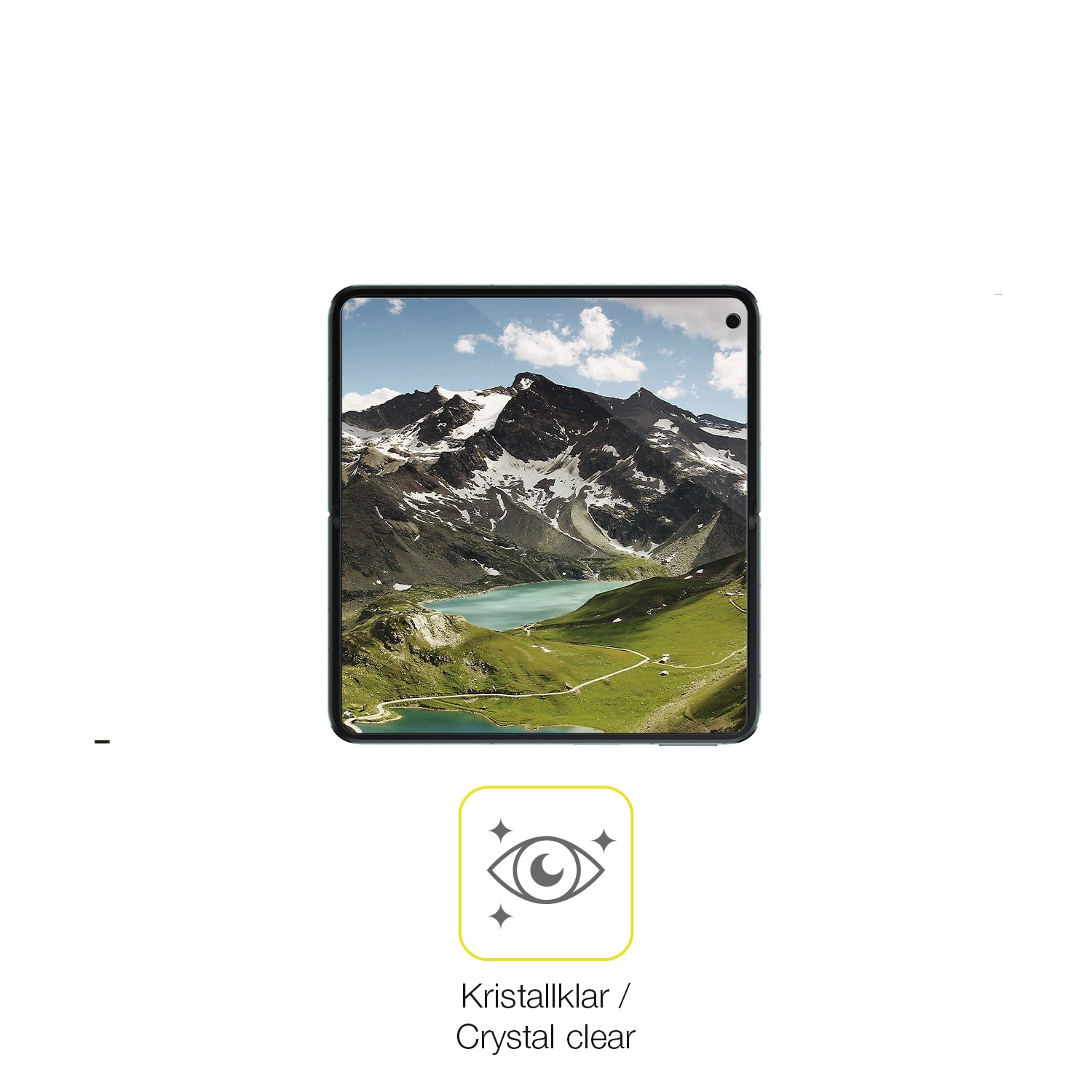 Dünne und klare Folie passend zugeschnitten für Oppo Find N3 Innenseite