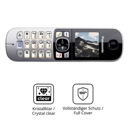 Dünne und klare Folie passend zugeschnitten für Panasonic KX-TG6823