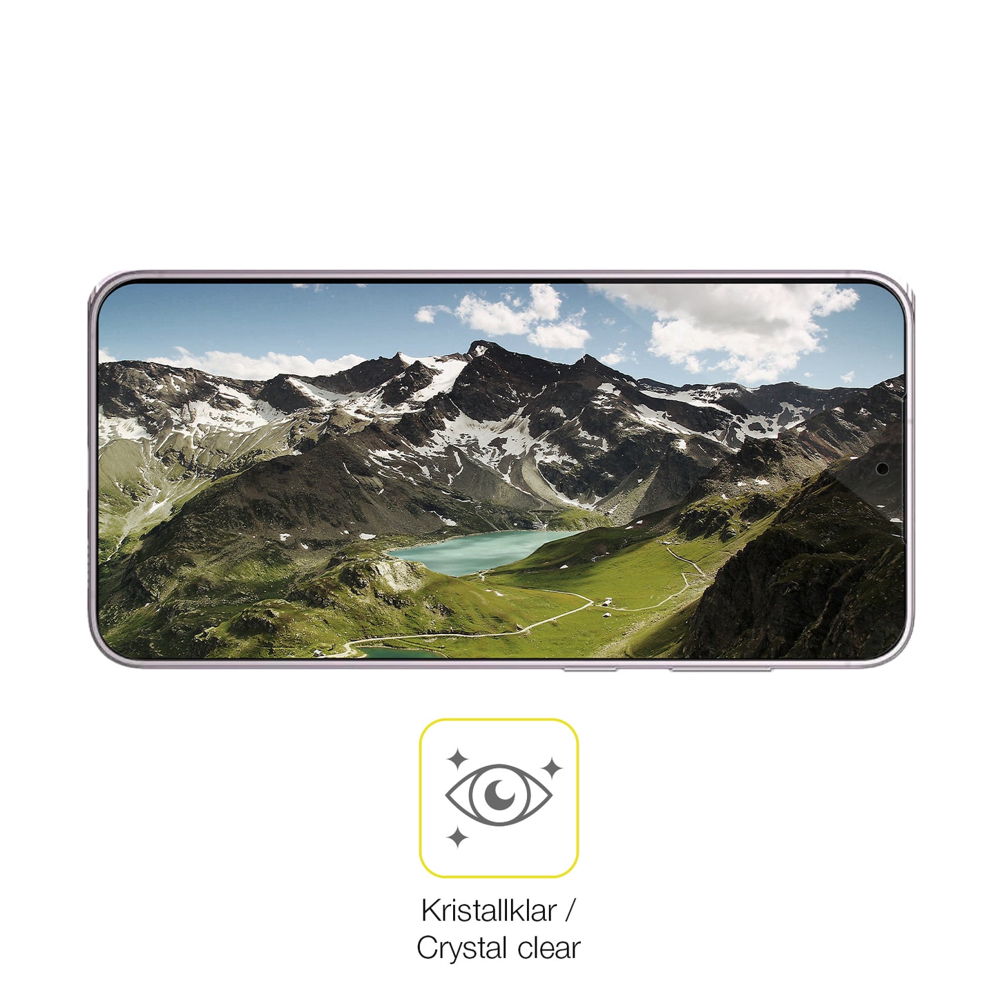 Dünne und klare Folie passend zugeschnitten für Samsung Galaxy S23 Plus