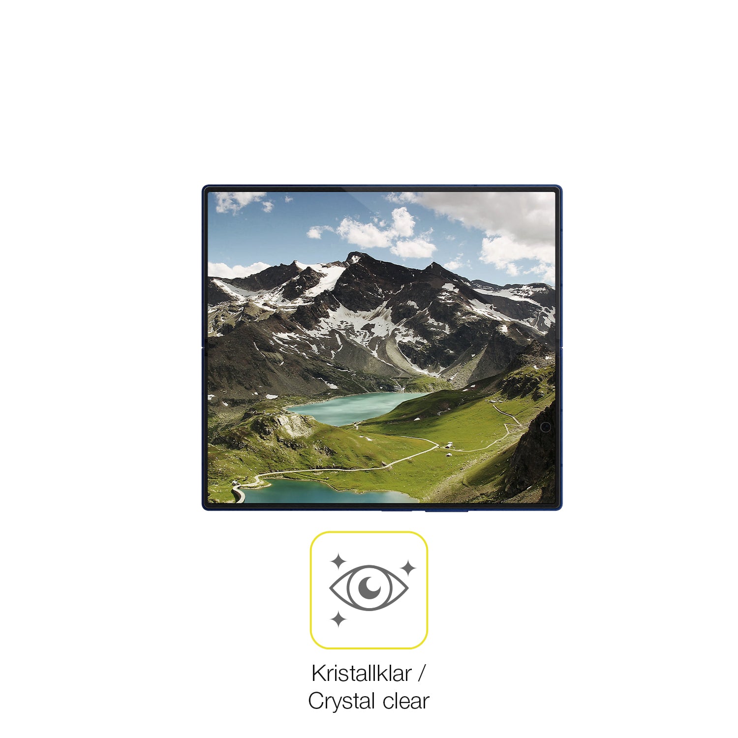 Dünne und klare Folie passend zugeschnitten für Samsung Galaxy Z Fold7 Innenseite
