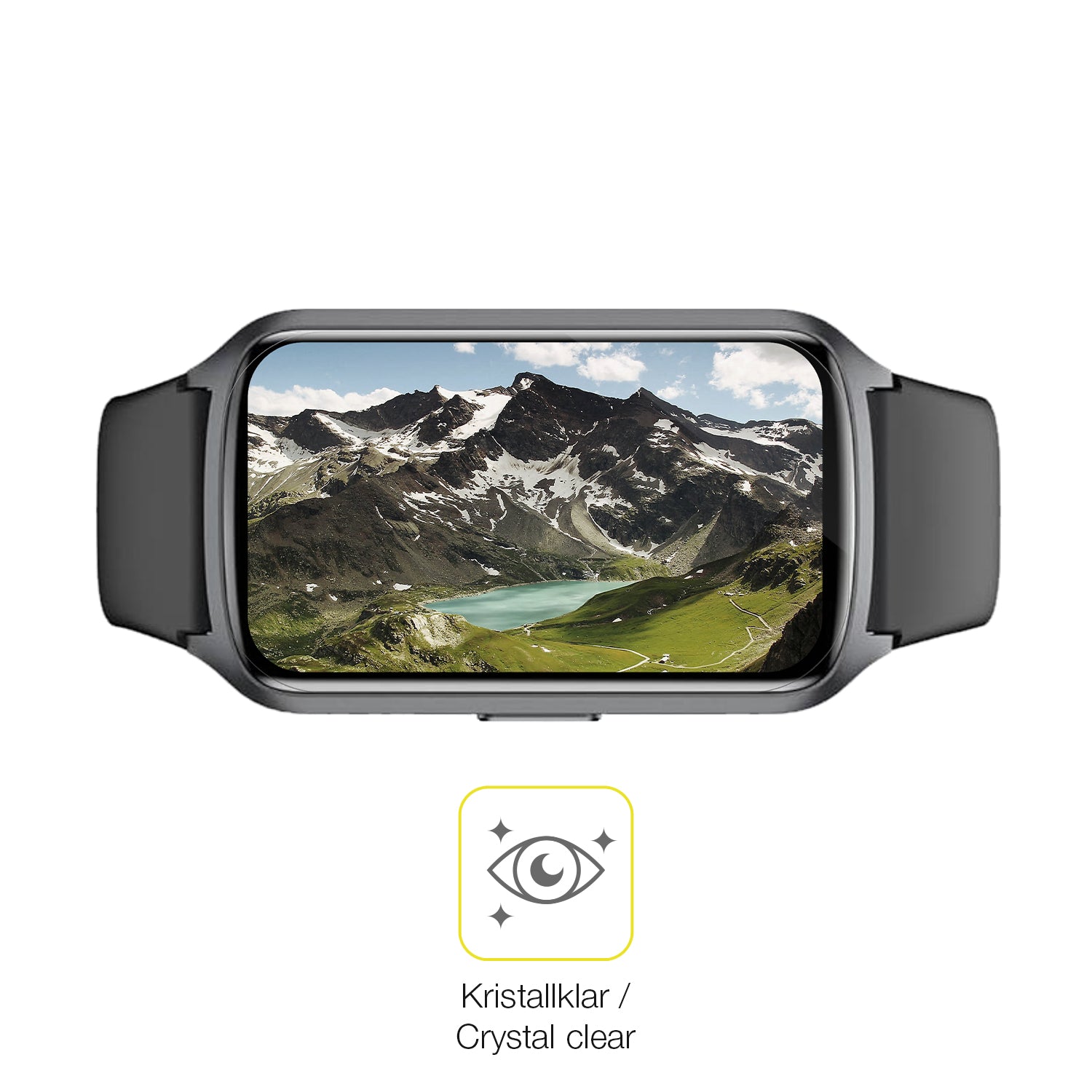 Dünne und klare Folie passend zugeschnitten für Sanorum Smartwatch 1.47 Zoll