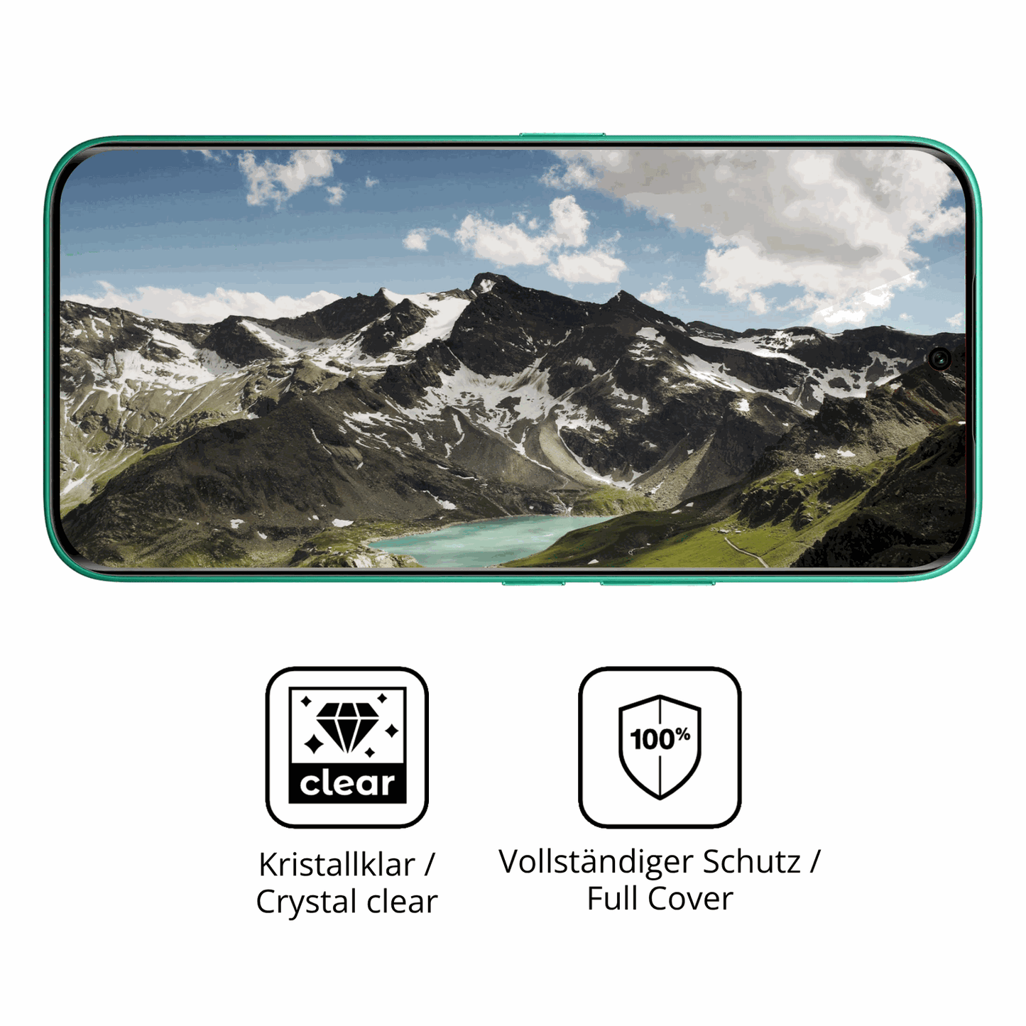 Dünne und klare Folie passend zugeschnitten für Tecno Camon 50 Pro