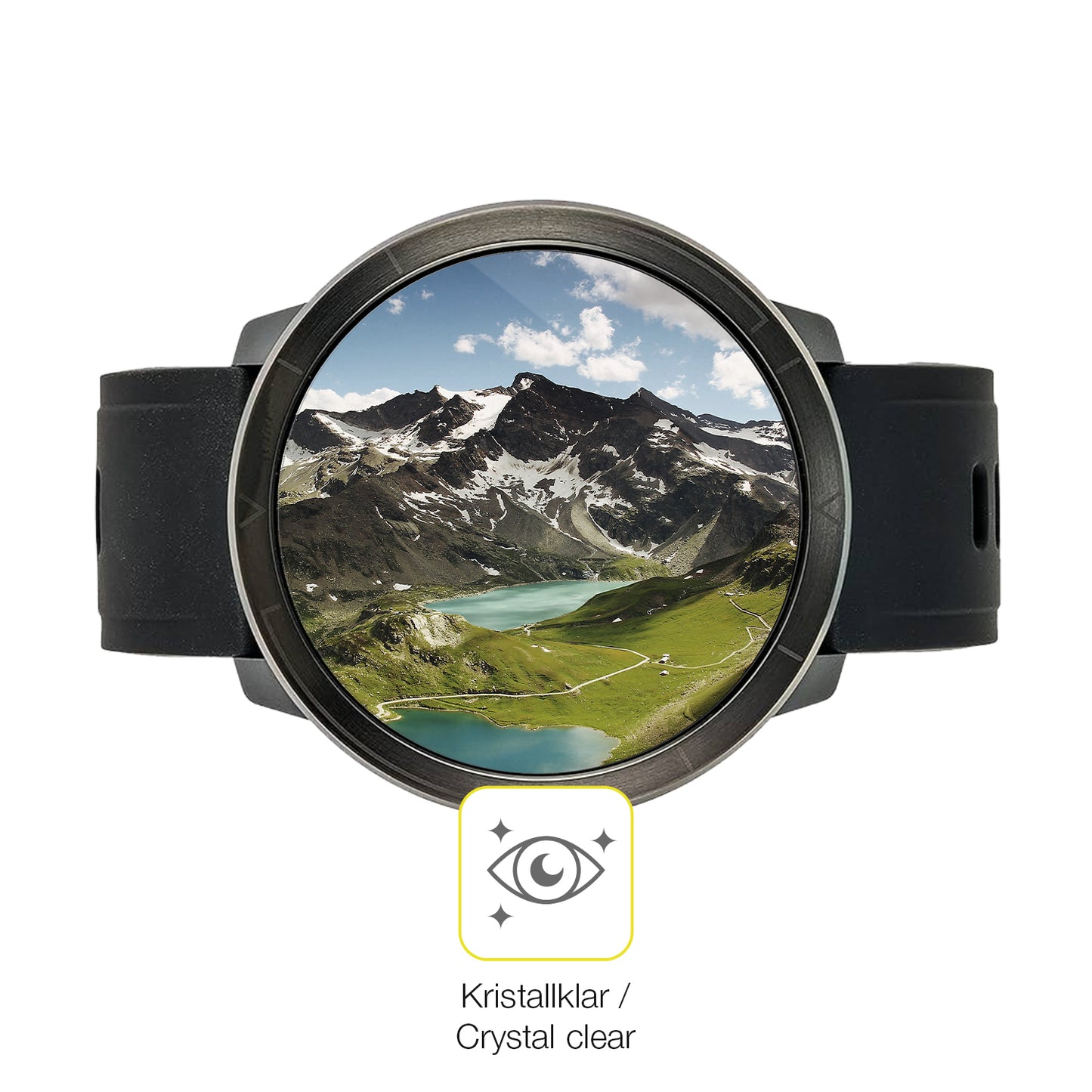 Dünne und klare Folie passend zugeschnitten für Watchmark Kardiowatch WM18 Plus