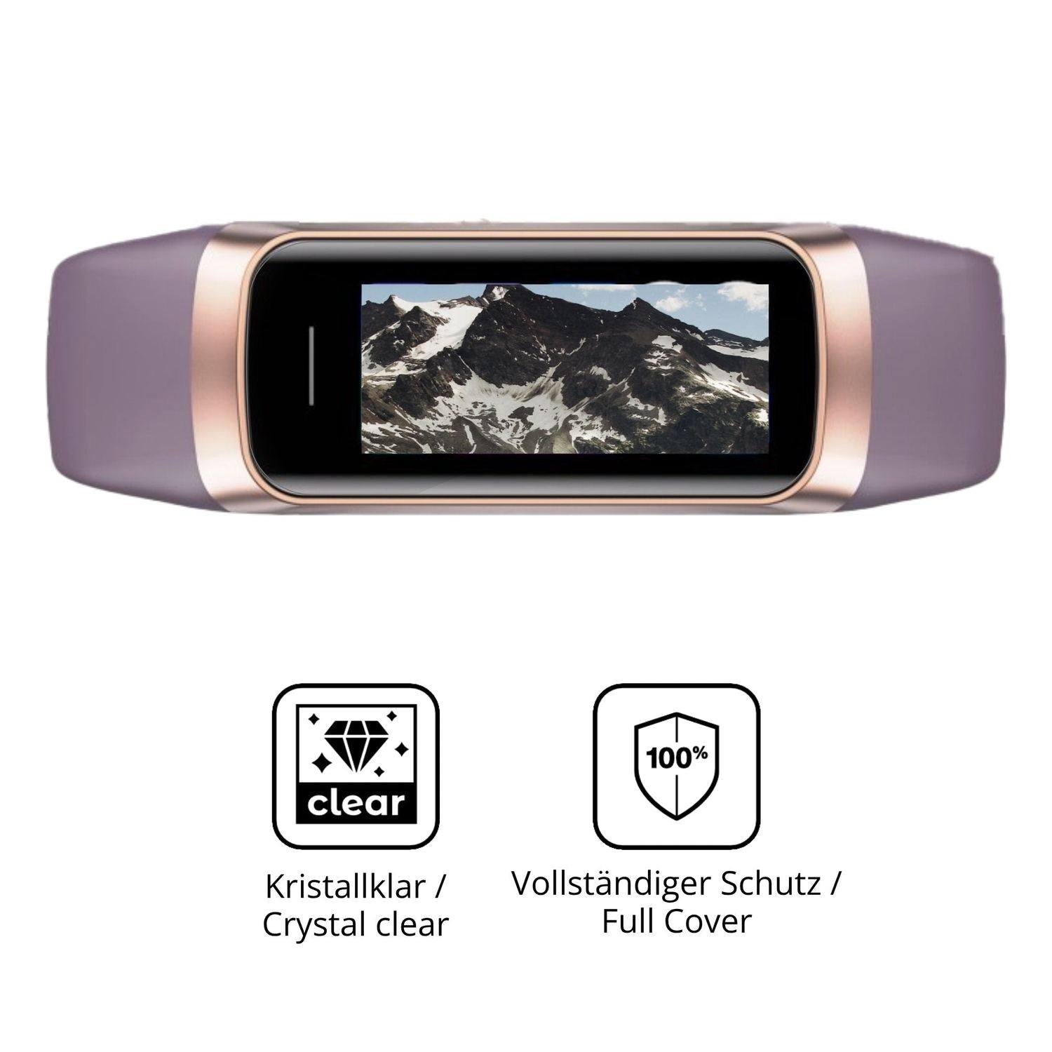 Dünne und klare Folie passend zugeschnitten für Zeacool C60 Fitness Tracker