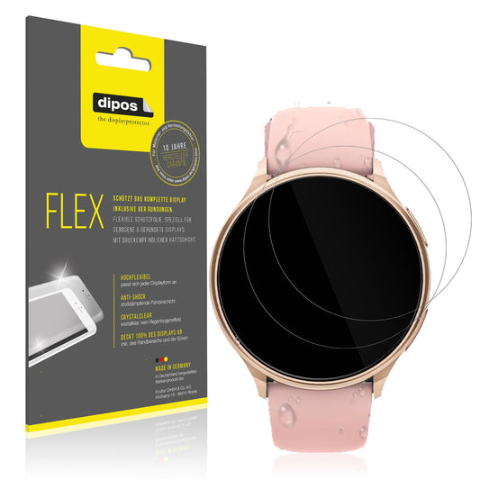 Klare Displayschutzfolie von dipos passend für Aimiuvei Smartwatch 1.27 Zoll, 100% Displayabdeckung und blasenfreie Montage