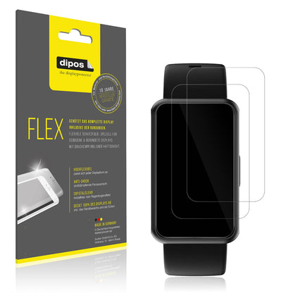 Klare Displayschutzfolie von dipos passend für Asmoda Fitnesstracker 1,47 Zoll, 100% Displayabdeckung und blasenfreie Montage