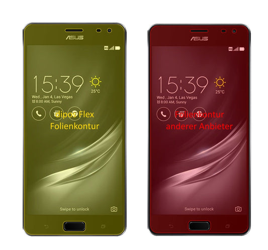 Klare Displayschutzfolie von dipos passend für ASUS ZenFone Ares ZS572KL, 100% Displayabdeckung und blasenfreie Montage