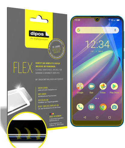Klare Displayschutzfolie von dipos passend für Beafon M6, 100% Displayabdeckung und blasenfreie Montage