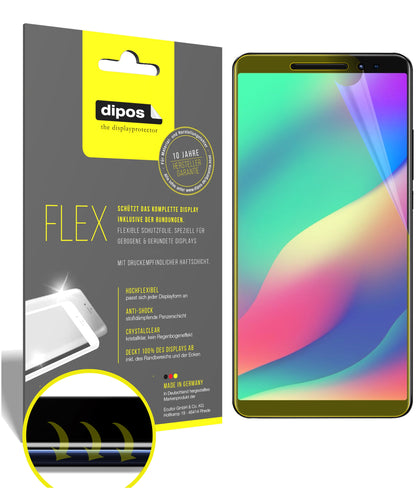 Klare Displayschutzfolie von dipos passend für Blackview Max 1, 100% Displayabdeckung und blasenfreie Montage
