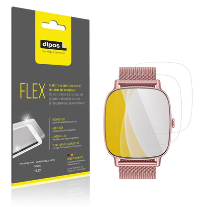 Klare Displayschutzfolie von dipos passend für coioc P122, 100% Displayabdeckung und blasenfreie Montage