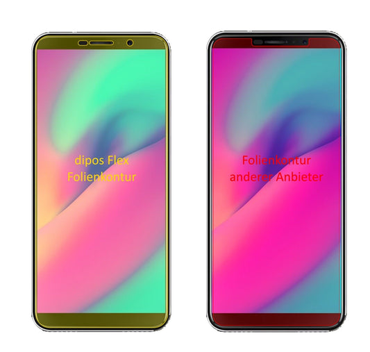 Klare Displayschutzfolie von dipos passend für Cubot J3 Pro, 100% Displayabdeckung und blasenfreie Montage