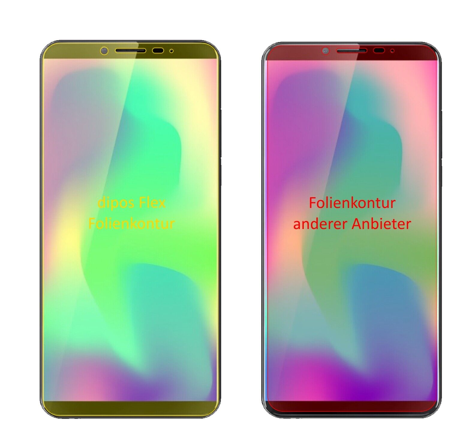 Klare Displayschutzfolie von dipos passend für Cubot X19, 100% Displayabdeckung und blasenfreie Montage