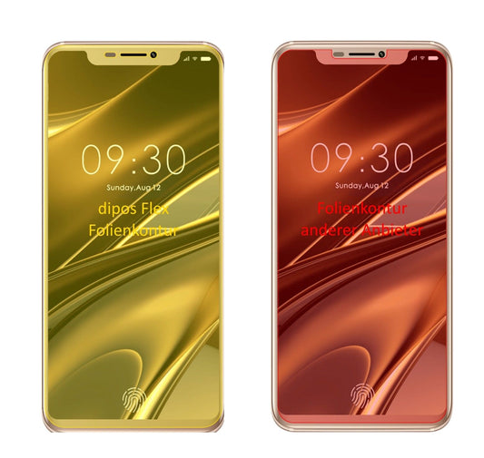 Klare Displayschutzfolie von dipos passend für Doogee V, 100% Displayabdeckung und blasenfreie Montage