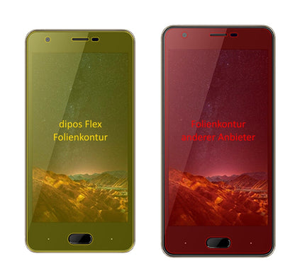 Klare Displayschutzfolie von dipos passend für Doogee X20L, 100% Displayabdeckung und blasenfreie Montage