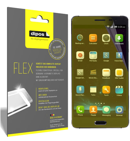 Klare Displayschutzfolie von dipos passend für Elephone P8 Pro, 100% Displayabdeckung und blasenfreie Montage