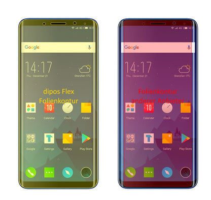 Klare Displayschutzfolie von dipos passend für Elephone U, 100% Displayabdeckung und blasenfreie Montage