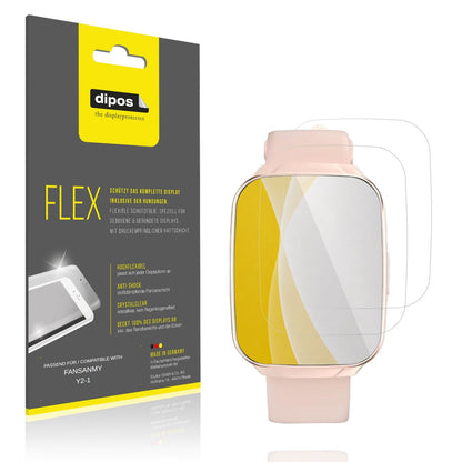 Klare Displayschutzfolie von dipos passend für FANSANMY Y2-1, 100% Displayabdeckung und blasenfreie Montage