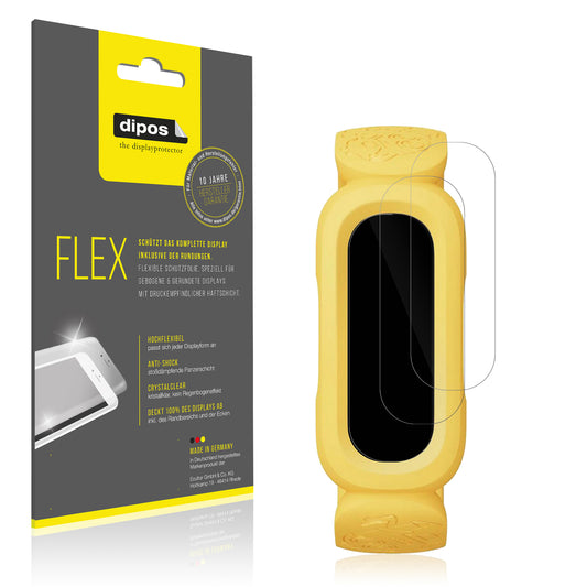 Klare Displayschutzfolie von dipos passend für FitBit Ace 3 Minions Special Edition, 100% Displayabdeckung und blasenfreie Montage
