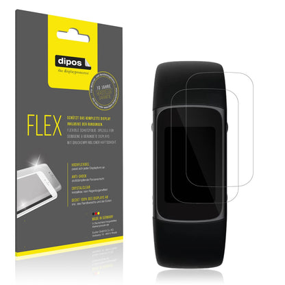 Klare Displayschutzfolie von dipos passend für Fitbit Charge 6, 100% Displayabdeckung und blasenfreie Montage